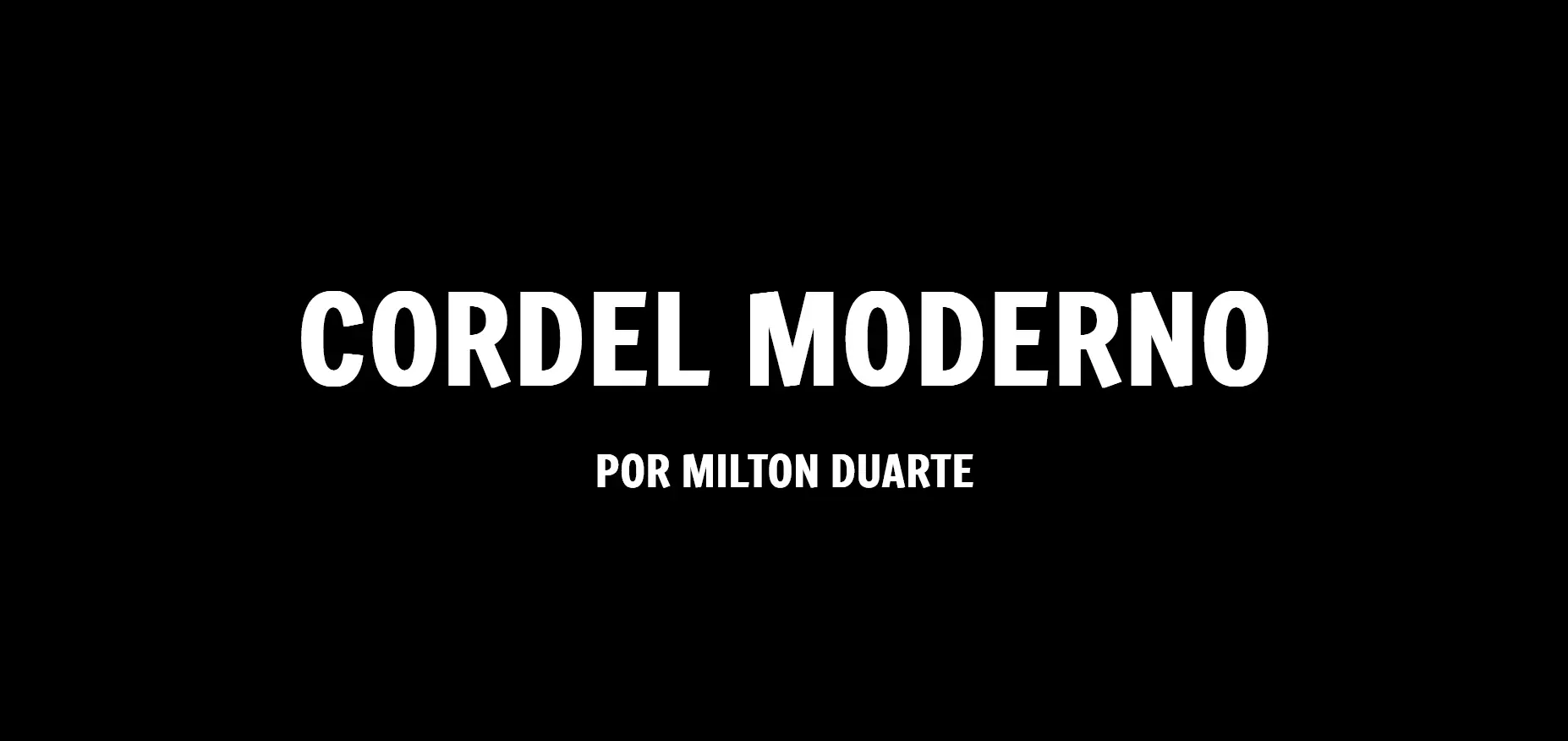 Página de Cordel Moderno
