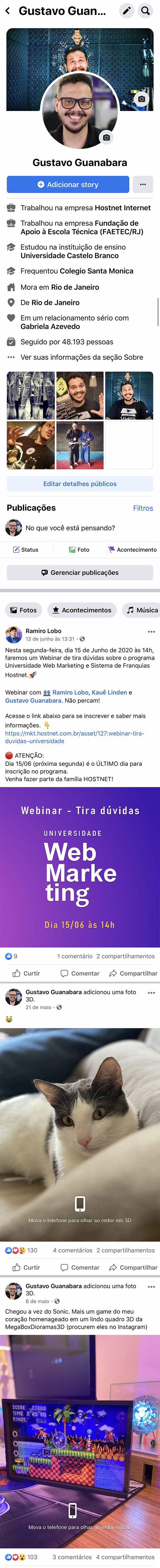 rede social do facebook