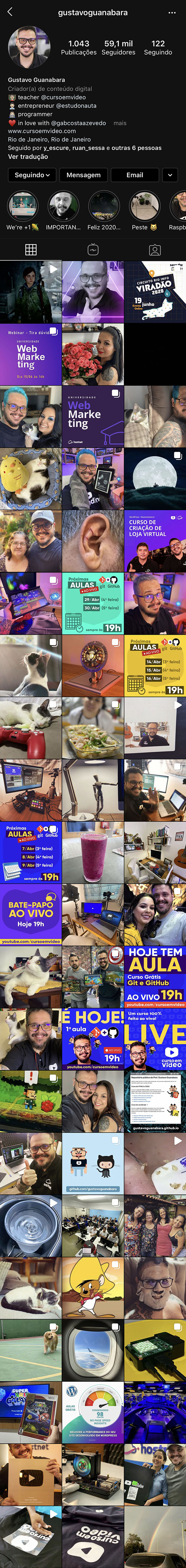 rede social do instagram
